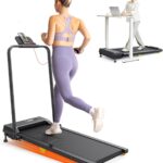 Incline Walking pad with Handle Bar, 3-in-1 Under Desk Treadmill for Home and Office, 2.5 HP Foldable and Portable Walking Jogging Running Machine with Remote Control and LED Display