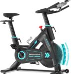Exercise Bike, Adjustable Magnetic Stationary Bike for Home, Indoor Cycling Bike with Low Noise, Heart Rate Handle and LCD Monitor, Cycle Bike with 400lbs Weight Capacity