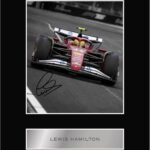 Pre Printed Signature Signed Lewis Hamilton FRC Mounted Photo Display #01 Printed Autograph Picture 10×8 Inch Mount