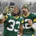 Ikonic Fotohaus Aaron Rodgers Aaron Jones Signed Photo Autograph Print Wall Art Home Decor