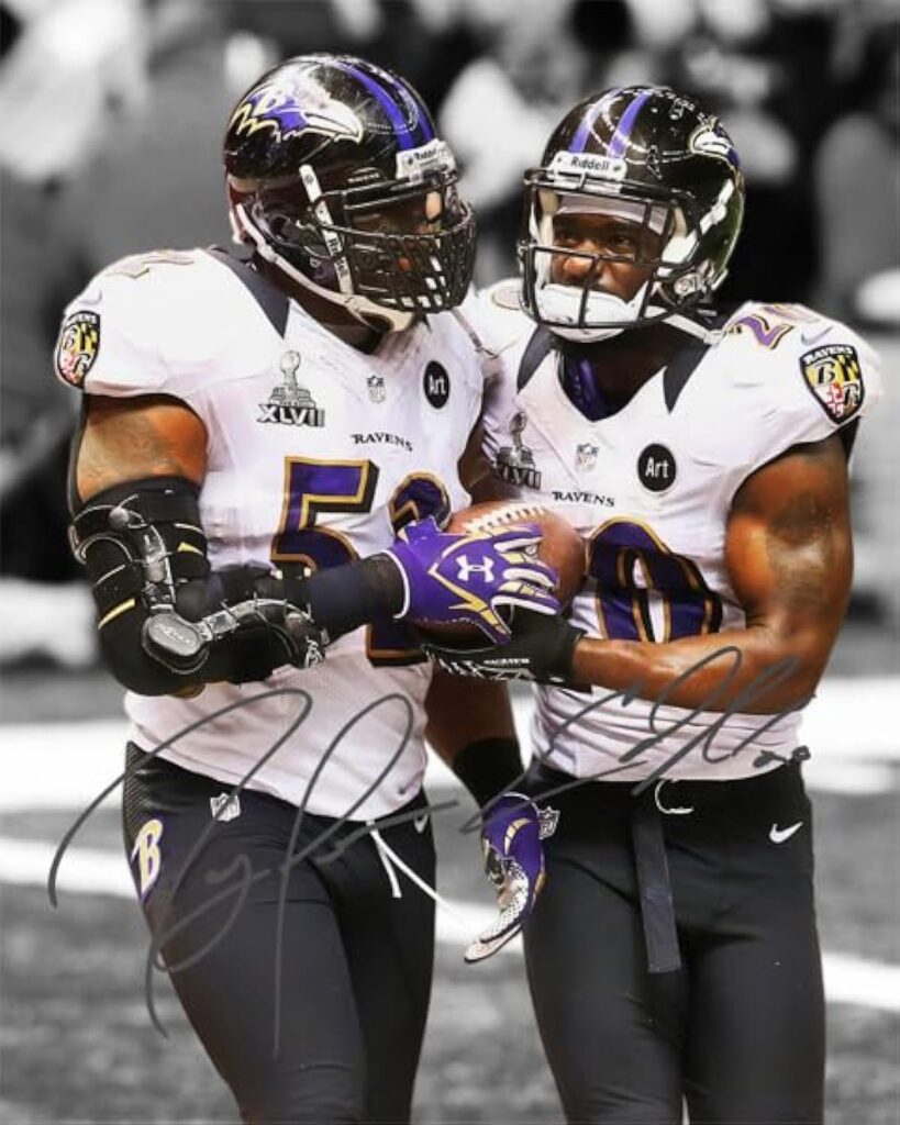 Ikonic Fotohaus Ed Reed Ray Lewis Signed Photo Autograph Print Wall Art Home Decor