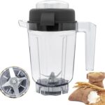 32 oz Dry Grains Container Compatible with vitamix,32 oz Dry Blade Container Compatible with vitamix 750 E310 E320 E520 5000 5200 6300 7500 VM0102 VM0103 VM0197 VM0101 VM0109 VM0197 Blender