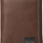 Levi’s Men’s Trifold Wallet-Sleek and Slim Includes Id Window and Credit Card Holder