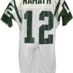 Jets Joe Namath Signed 1975-76 Game Used Jersey Graded A10! MEARS & BAS LOAs – NFL Autographed Game Used Jerseys