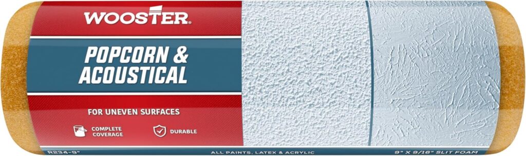 Wooster Brush R234-9 Popcorn Acoustical Roller Cover, 9/16-Inch Nap, 9-Inch