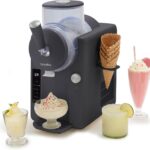 GreenPan Frost Ice Cream Machine & Frozen Drink Maker, Soft Serve, Slushie, Milkshakes & Cocktails, No Freezer Needed, 15-in-1, 7 Textures, Quiet & Rapid, Easy Clean, Family Size, Licorice Gray