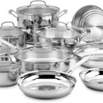 Cuisinart 17-Piece Cookware Set, Chef’s Classic Steel Collection 77-17N
