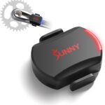Sunny Health & Fitness 2-in-1 Advanced Cadence/RPM + Speed Sensor, Cadence Sensor Bluetooth ANT+ for Indoor/Outdoor Bikes, Magnet-Less Design for Outdoor Cycles, Exercise Bikes, and More – CB110S