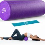 Invincible Fitness EPP Foam Roller for Deep Tissue Massage – Enhance Recovery, Relieve Pain, and Boost Mobility for a Stronger, Healthier You (Purple)