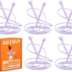 5 Pack Adjustable Jump Rope for Fitness and Exercise,Lightweight PVC Skipping Rope for Men,Women and Kids-Tangle-Free for Keeping Fit, Training, Workout