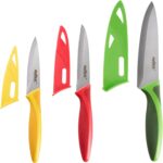 Zyliss 3 Piece Knife Value Set – Kitchen Knife Set – Kitchen Knife Set with Sheath Covers – Includes Paring, Serrated Paring & Utility Knives – Stainless Steel
