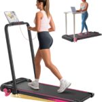Walking Pad with Incline Portable Treadmill with Handle Bar for Home Office Under Desk Use Small Space Treadmill