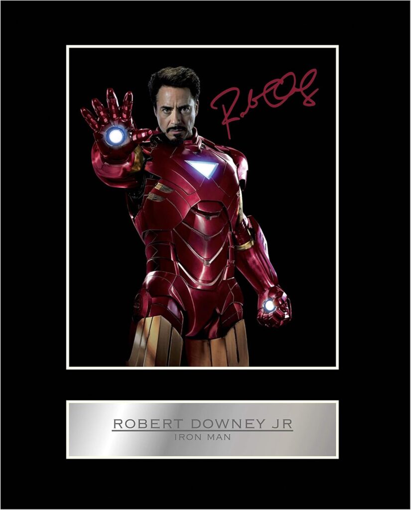 Robert Downey Jr. Signed Mounted Photo Display Iron Man