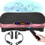 AXV Vibration Plate Fitness Platform Exercise Machine Vibrating Shaking Full Body Shaker Workout Vibrate Stand Shake Board Sport Gym for Weight Loss Fat Burner for Women Men