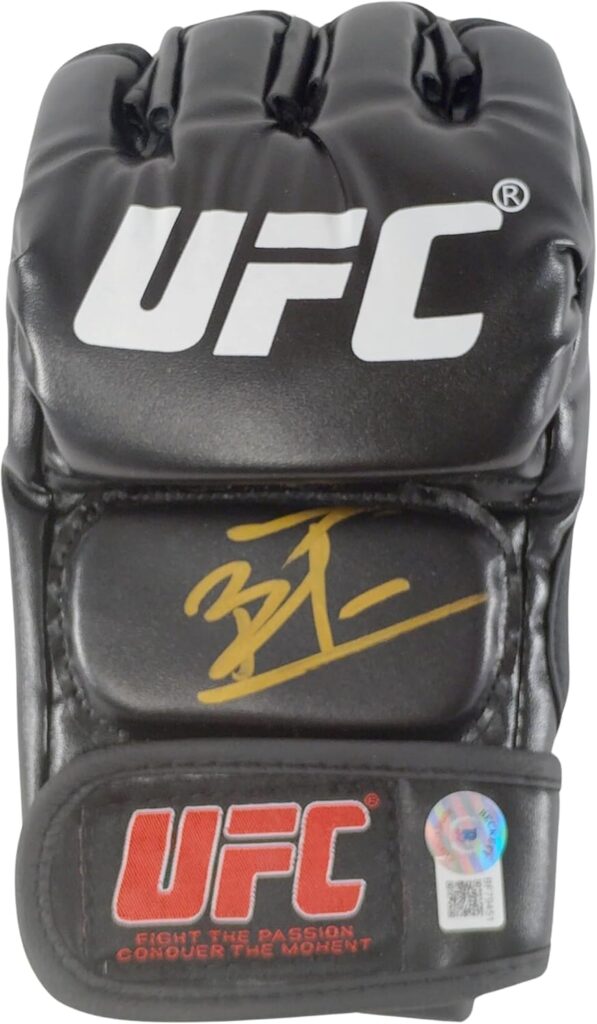 Jiri Prochazka Signed UFC Glove Beckett Authenticated Autograph MMA Gloves Ultimate Fighting Championship Sports Memorabilila Gifts for Men and Women