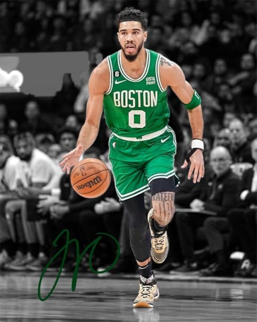 Ikonic Fotohaus Jayson Tatum Signed Photo Autograph Print Wall Art Home Decor