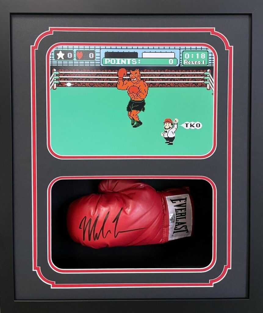Mike Tyson Signed Glove Shadow Box Mike Tyson Hologram Authentic PO – Autographed Boxing Gloves
