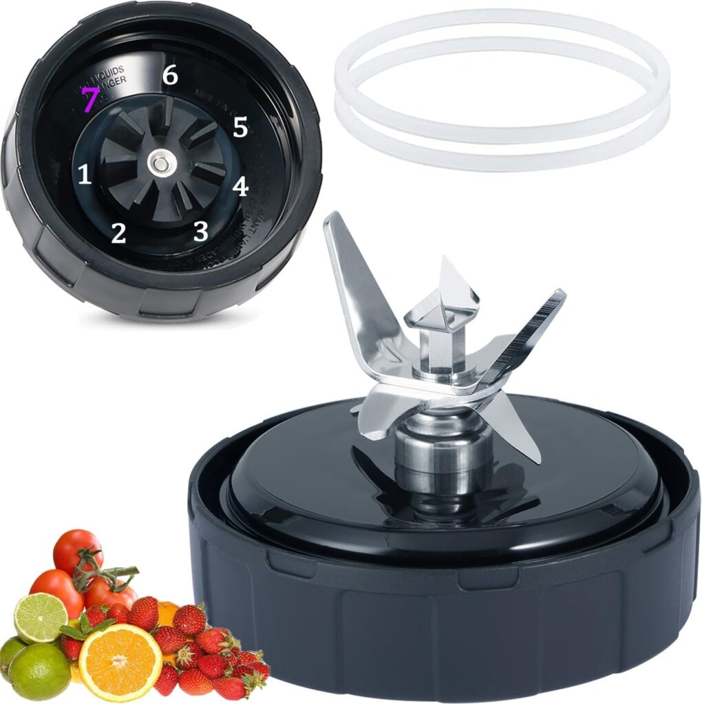 [ New Model] Replacement blender Blade for Ninja Accessories, Only Compatible with Nutri Ninja Foodi Power Blender SS150,SS151,SS300, SS350,SS351, SS351TGT, CO351B, SS100, SS101, SS101C, CO101B