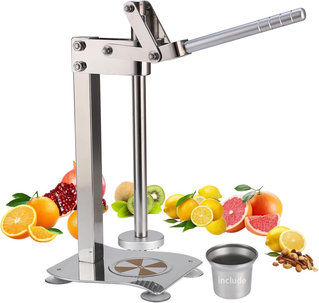 Professional Lemon Smasher Citrus Juicer – Heavy Duty Stainless Steel Manual Press Squeezer for Lime, Orange & Nut Crusher by Garwei