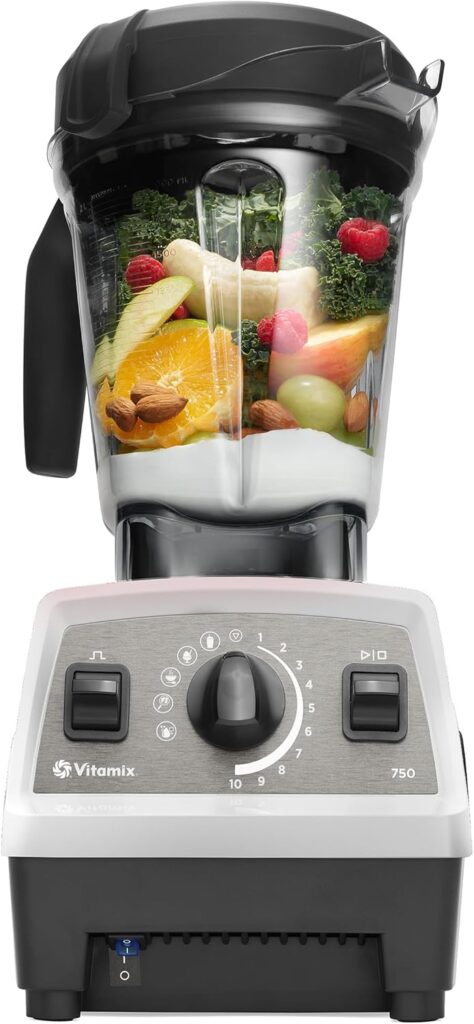 Vitamix Propel Series 750 Blender with Four Blending Programs, Self-Cleaning Program, Professional-Grade Blender for Smoothies, Soups and More, Stainless-Steel Blades, 64 Oz Container, White