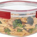 Rubbermaid Easy Find Lids 14-Cup Food Storage Container, Clear with Red Tabs