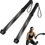 Ropeless Battle Ropes (2-Pack) Portable Workout Ropes for HIIT Workouts,Cardio & Muscle Training,Low-Impact Cardio Training,Home Gym Equipment for Men & Women