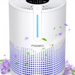 Air Purifiers for Bedroom Home 430 Sq.Ft, MOOKA H13 HEPA Filter Small Portable Air Purifier with USB Cable Fragrance Sponge for Smokers Pollen Pets Dust Odors, Desktop Air Cleaner for Car RV, M01