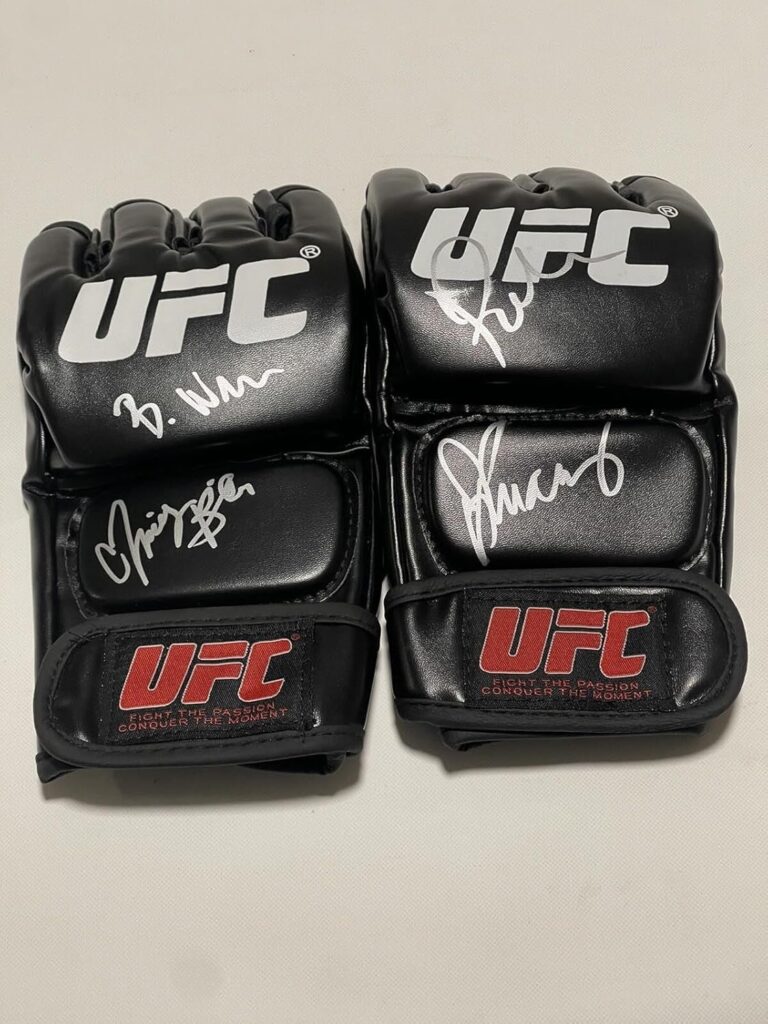 SEXY UFC Ring Girl Signed Glove Arianny Palmer Blair Wren IP Beckett BAS COA b – Autographed MLB Gloves