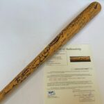 The Finest Brooklyn Dodgers Multi Signed Bat 90+ Sigs! Sandy Koufax JSA COA – Autographed MLB Bats