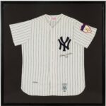 Beautiful Mickey Mantle No. 7 Signed New York Yankees Jersey UDA Upper Deck COA – Autographed MLB Jerseys