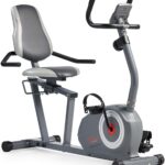 Sunny Health & Fitness Essentials Series Magnetic Smart Recumbent Bike with Exclusive SunnyFit App Enhanced Bluetooth Connectivity – SF-RB422003