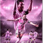 Soccer Superstar Lionel Messi Signed Poster For Kids Fans Room Bedroom Wall Decor-Sports Star Posters Canvas Art Print Picture For Teen Boy Birthday Gifts