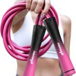 nonogo 1.1LB Weighted Jump Rope for Women – Adjustable 10mm Heavy PVC Skipping Rope for Fitness, Ideal for High-Intensity Training, MMA, Boxing, CrossFit, Weight-loss Workouts