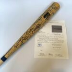 Incredible New York Yankees Legends Signed Baseball Bat With 50+ Signatures JSA – Autographed MLB Bats
