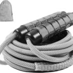 Weighted Jump Rope Nylon Adjustable – Tangle-Free Jump Rope for Women, Men, Kids, and Adults with Foam Handle, Rapid Speed with Ball Bearings, 360° Rotation Jumprope for Exercise, Fitness and Training