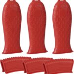 Joyhalo Cast Iron Handle Covers, 6 Pack Heat Resistant Silicone Handle Covers for Cast Iron Skillets and Pans
