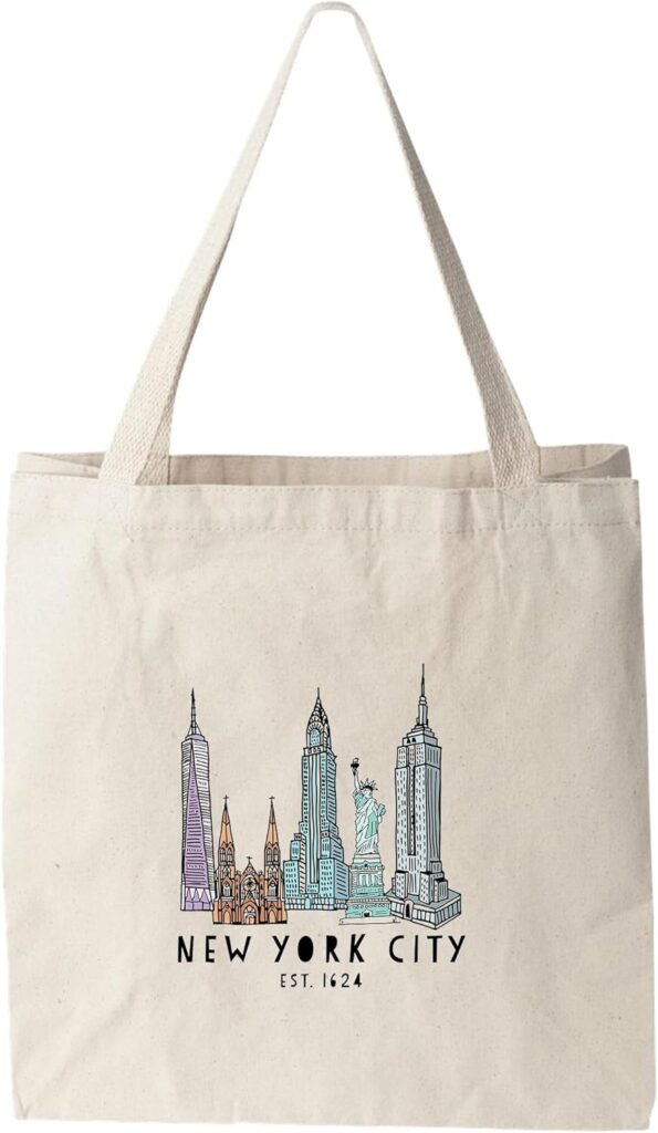 Moonlight Makers 100% Cotton Canvas, Natural Tote Bag, Full-Color Tote, Funny Design – Location