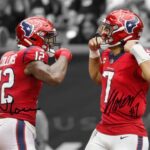 Ikonic Fotohaus CJ Stroud Nico Collins Signed Photo Autograph Print Wall Art Home Decor, 8 x 10 Inch, White