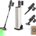 roborock H60 Hub Ultra Cordless Vacuum Cleaner with Auto-Empty Dock, Upgraded 210AW Suction Stick Vacuum for Home and Hard Floors, 90-Min Runtime, Anti-Tangle Brush, 140° Green LED Dust Detection