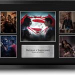 HWC Trading Batman v Superman Dawn of Justice Gifts Printed Signed Autograph Presentation Display Montage for Movie Memorabilia Fans – 16″ x 12″ Framed