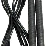 Buddy Lee Ninja Warrior Jump Rope – Adjustable Speed Rope for Fitness, HIIT, CrossFit & Boxing – Tangle-Free with Precision Ball Bearings – Durable, Lightweight & Ergonomic Handles (Black)