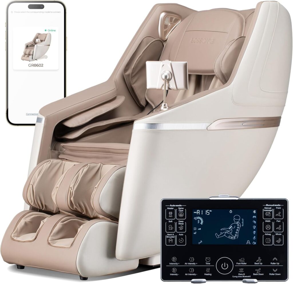 2025 3D Full Body Massage Chair: Zero Gravity Shiatsu Massager Chairs for Office – SL Track Back Heating Massaging Recliner for Home Family