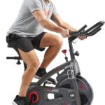 Sunny Health & Fitness Smart Endurance Exercise Bike w/Pulse Sensors Built-In, Adult Home Cardio Workout w/Adjustable Seat & Handlebar, Indoor Cycling Training Machine, Free SunnyFit App Connection