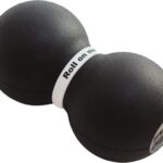 Roller Fitness Infinity Roller, Peanut Foam Roller, Large 8-Inch Double Massage Ball Exercise Roller (Black – Firm)