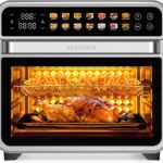 SEEDEEM 32QT Air Fryer Combo, 14-in-1 Extra Large Convection Oven with LED Touchscreen, Stainless Steel Countertop Oven for Family Cooking