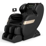 Real Relax 2025 Full Body Massage Chair of Dual-core S Track,Shiatsu Massage Recliner of Zero Gravity with APP and LCD Control,Lower Back and Calf Heating,Bluetooth,Home or Office Use,Black