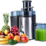 Moclever 1000W Centrifugal Juicer Machine for Fruits & Vegetables ¨C Juice Extractor with 2-Speed Control, 2.6¡± Wide Feed Chute, 17Oz Juice Cup & 54Oz Pulp Collector, Easy to Clean Electric Juicer