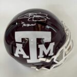 Autographed/Signed Johnny Manziel 12 Heisman Texas A&M Aggies Full Size FS F/S Replica College Football Helmet Beckett BAS COA