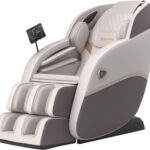 Real Relax 3D Massage Chair Full Body SL-Track, Zero Gravity Recliner with 16 Massage Modes, Body Scan, Wasit Heating, Foot Rollers, Bluetooth, Favor-22 Brown