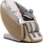 iBooMas P03 2025 4D Zero Gravity Massage Chair,APP Control Massage Chairs Full Body with SL Track,Touch Screen Navigation,Yoga Stretch,Foot Roller,Heat,Airbags,Wireless Charger (Beige)